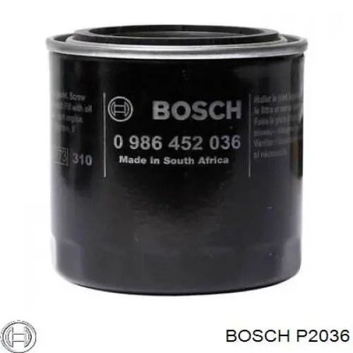 Масляный фильтр P2036 Bosch