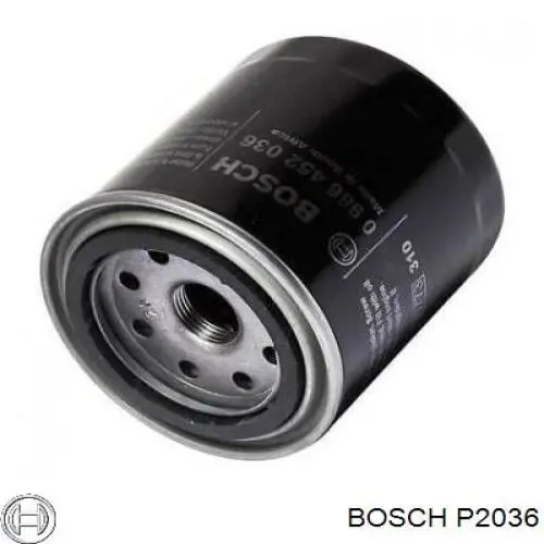 Купить P2036 Bosch Фильтр центробежный очистки масла