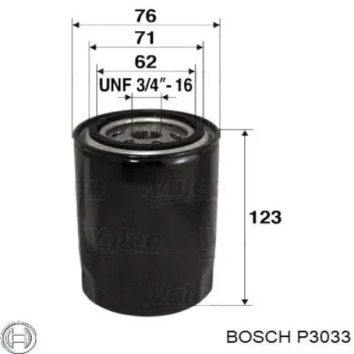 Фильтр масла Bosch P3033