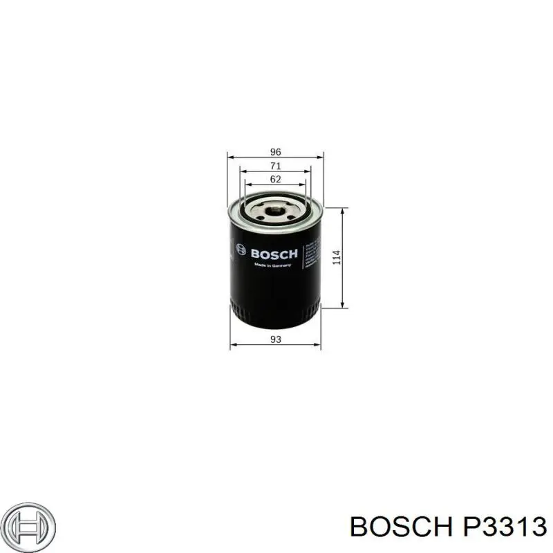P3313 Bosch Масляный фильтр двигателя