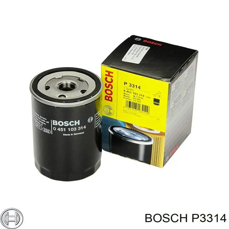 P3314 Bosch Масляный фильтр двигателя