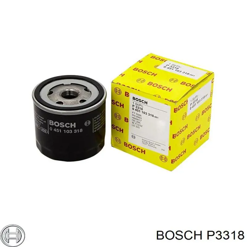 Купить P3318 Bosch Фильтр центробежный очистки масла