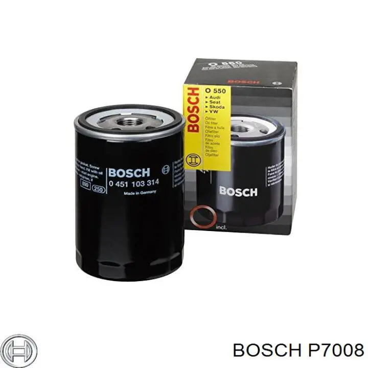 Фильтр очистки масла центробежный Bosch P7008 цена, от 7.37 USD