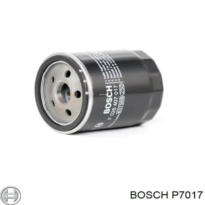 Масляный фильтр P7017 Bosch