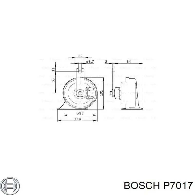Купить P7017 Bosch Фильтр центробежный очистки масла
