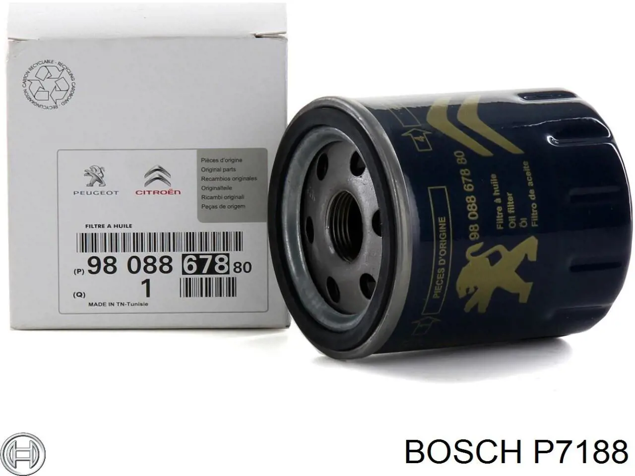 P7188 Bosch Масляный фильтр двигателя