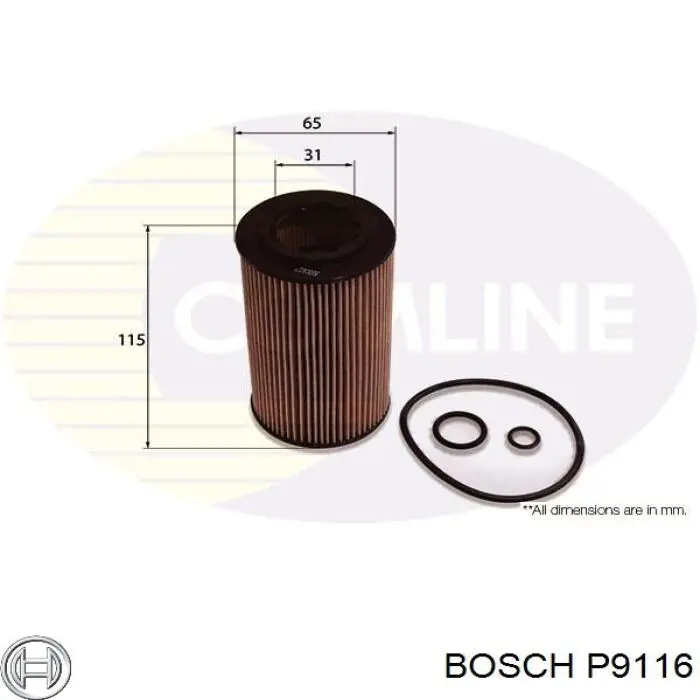 Фильтр очистки масла центробежный Bosch P9116 цена, от 5.18 USD