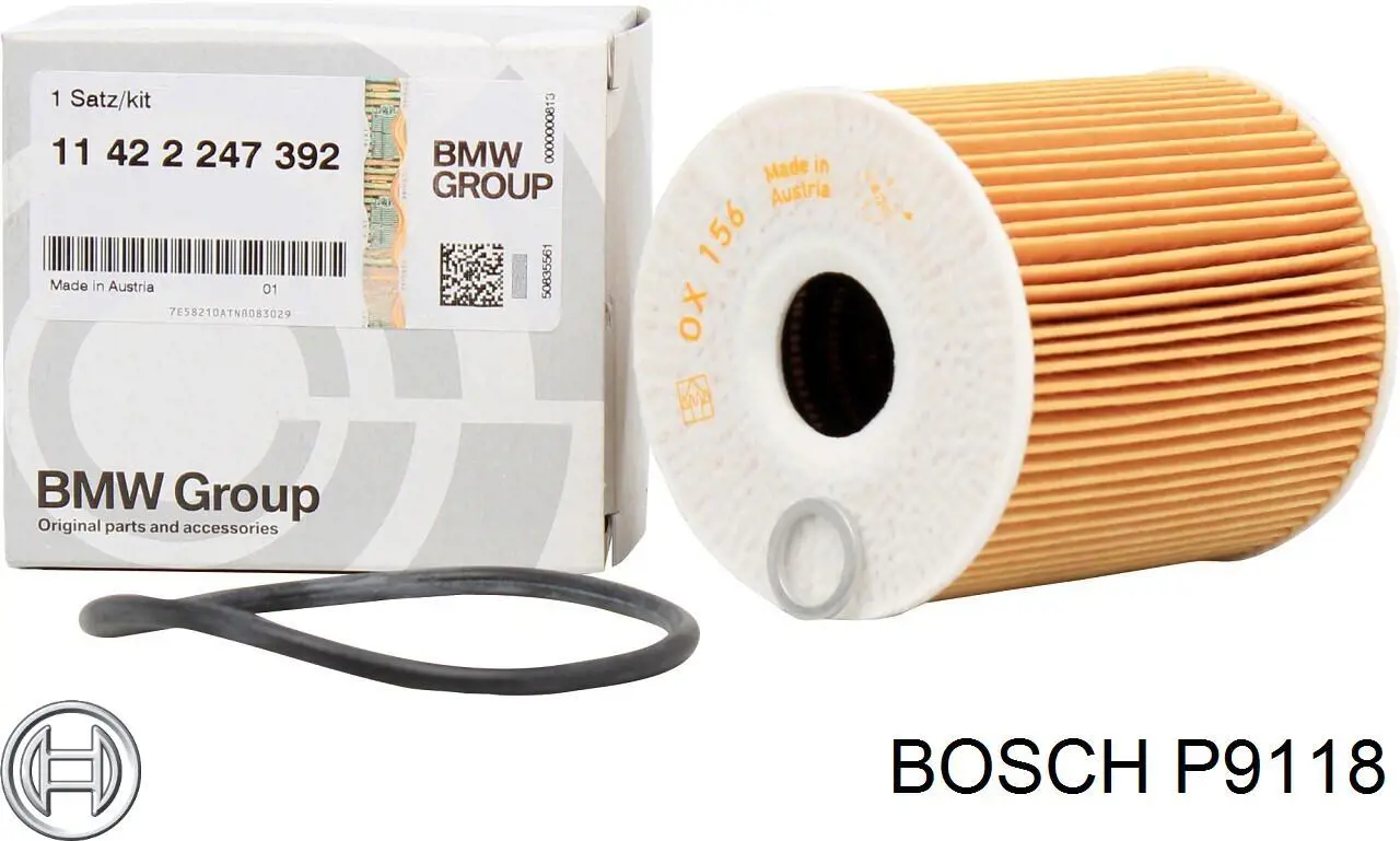 P9118 Bosch Масляный фильтр двигателя
