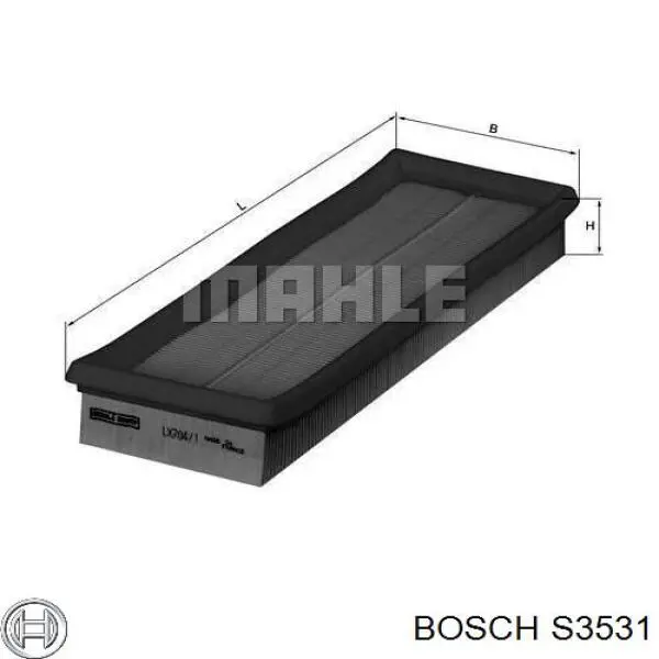 S3531 Bosch Воздушный фильтр двигателя