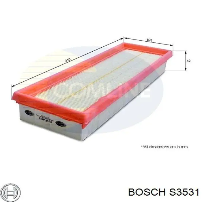 Фильтр воздушный Bosch S3531