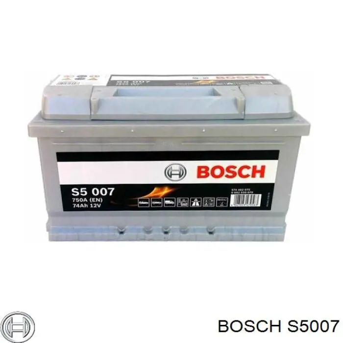 Аккумулятор автомобильный Bosch S5007 цена, от 100.03 USD
