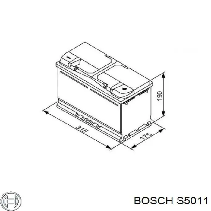 S5011 Bosch Аккумуляторная батарея