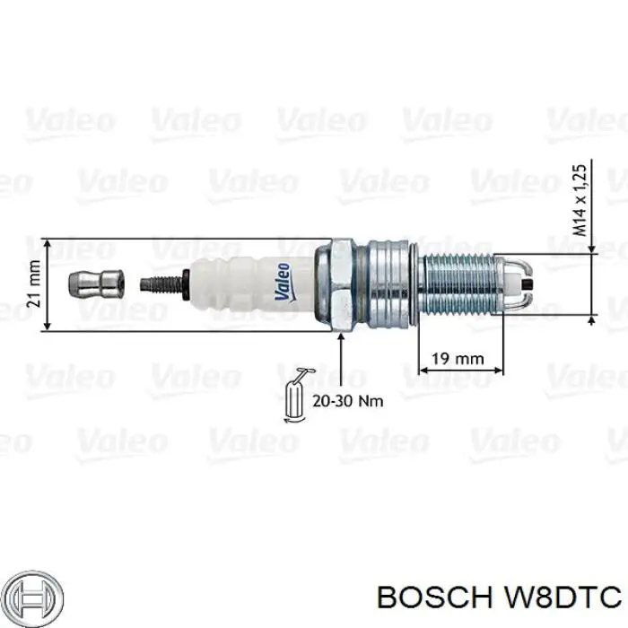 Свечи зажигания W8DTC Bosch