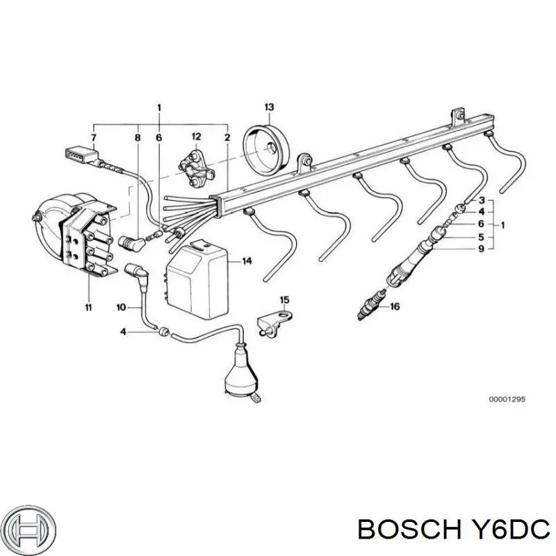 Свечи зажигания Y6DC Bosch