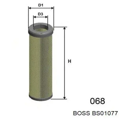 Воздушный фильтр 001022520 Deutz