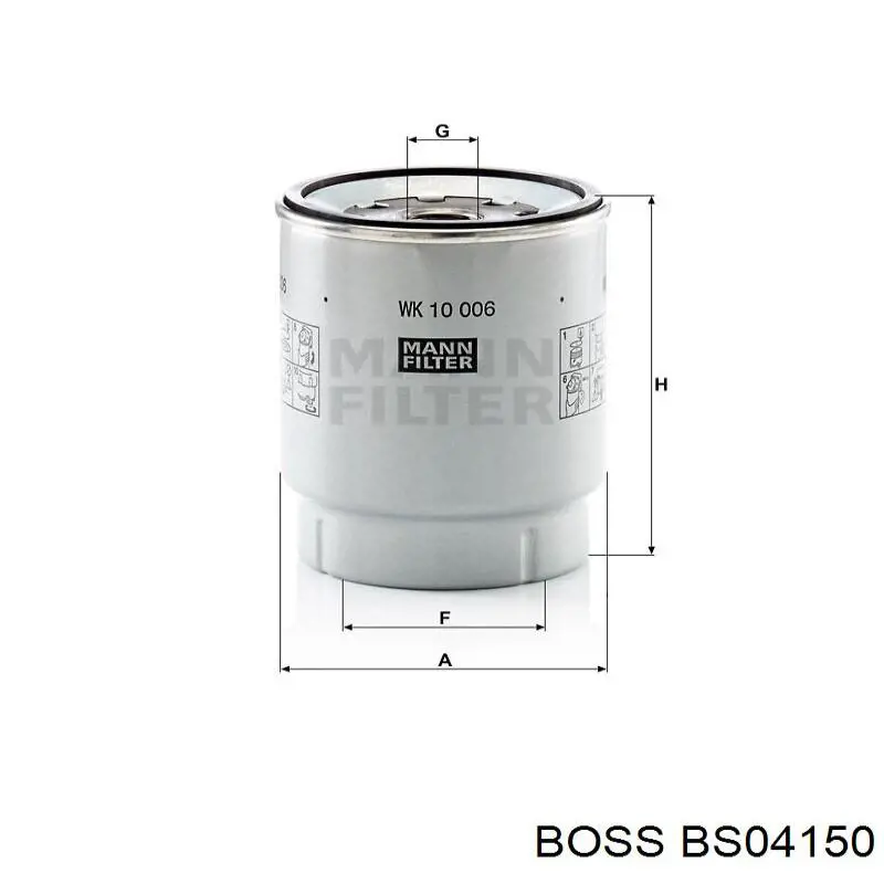 Топливный фильтр BS04150 Boss