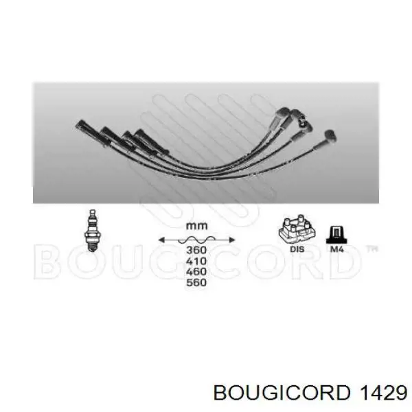 7700107662 Renault (RVI) провода высоковольтные, комплект