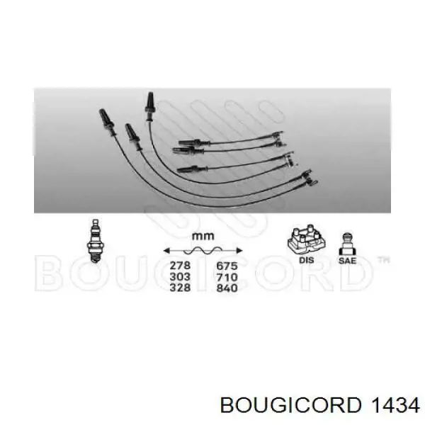 1434 Bougicord высоковольтные провода