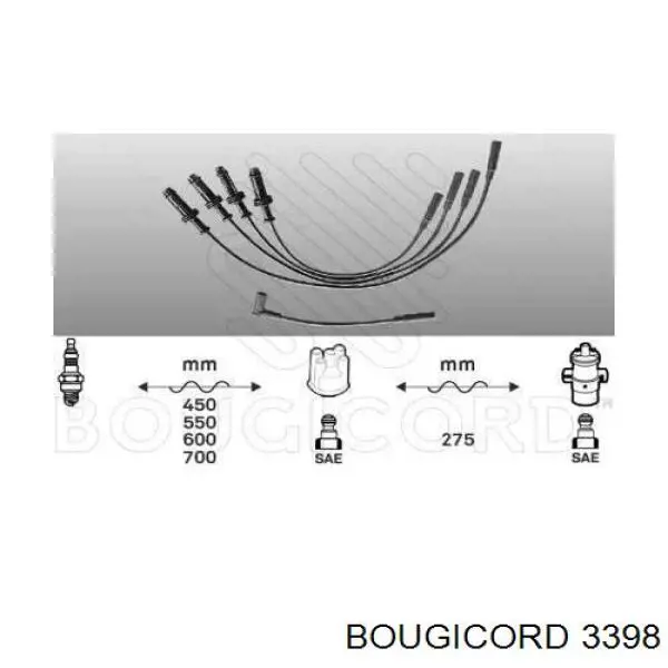 3398 Bougicord высоковольтные провода