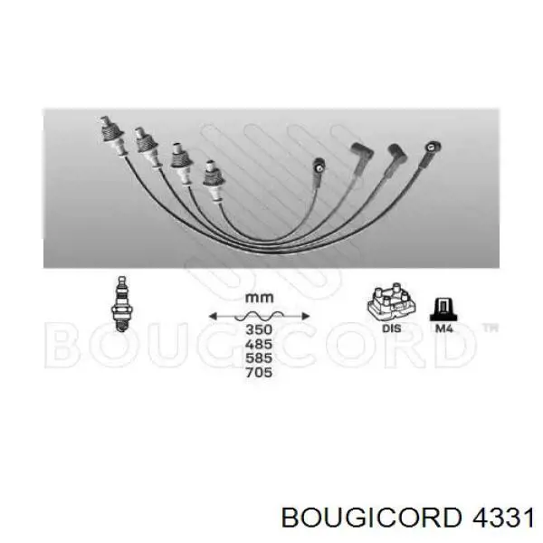 4331 Bougicord высоковольтные провода