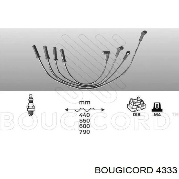 4333 Bougicord высоковольтные провода