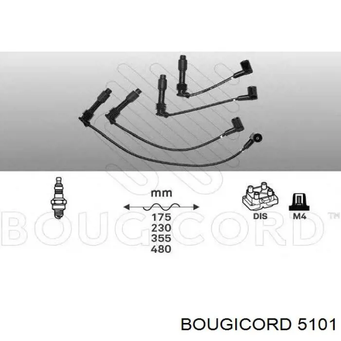 5101 Bougicord высоковольтные провода