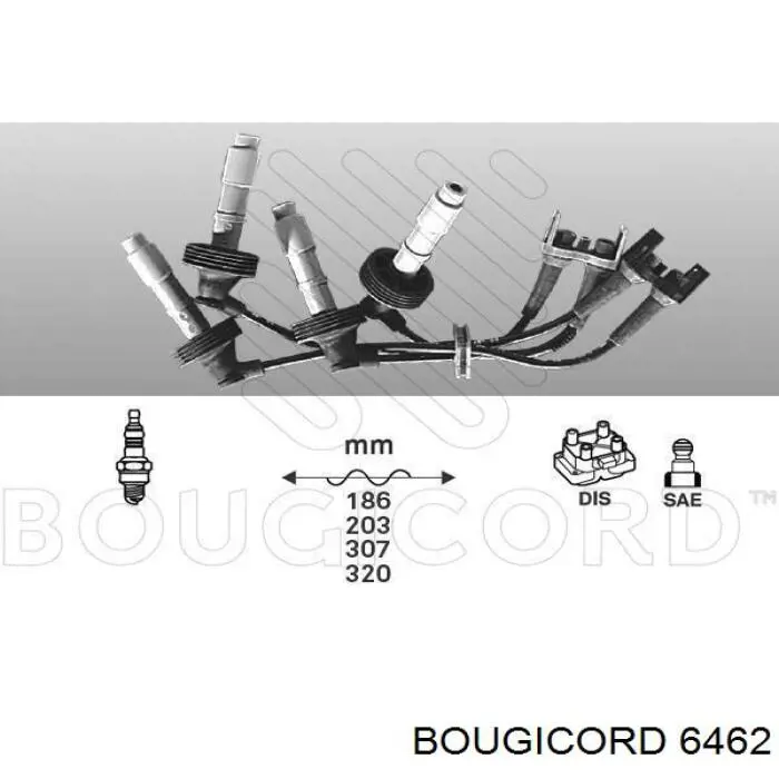 6462 Bougicord высоковольтные провода
