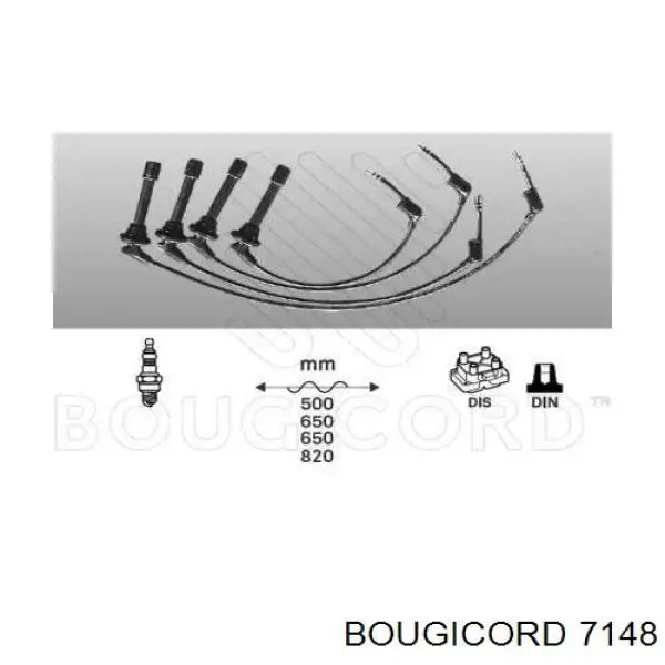 Высоковольтные провода 7148 Bougicord