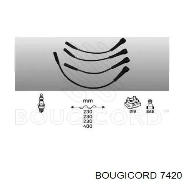 7420 Bougicord высоковольтные провода