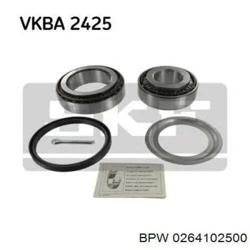 Комплект подшипника ступицы колеса BPW 0264102500 цена, от 37.37 USD