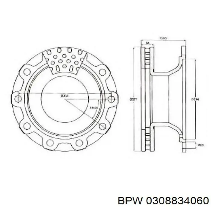 0308834060 BPW Дисковый тормоз