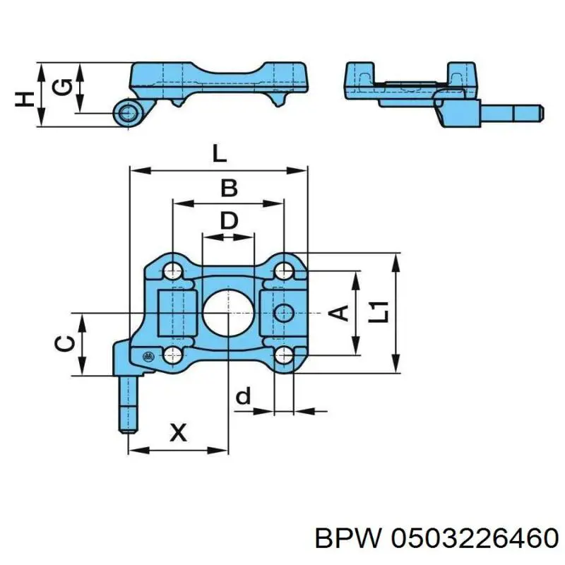 Подкладка под стремянку задней рессоры BPW 0503226460 цена, от 111.02 USD