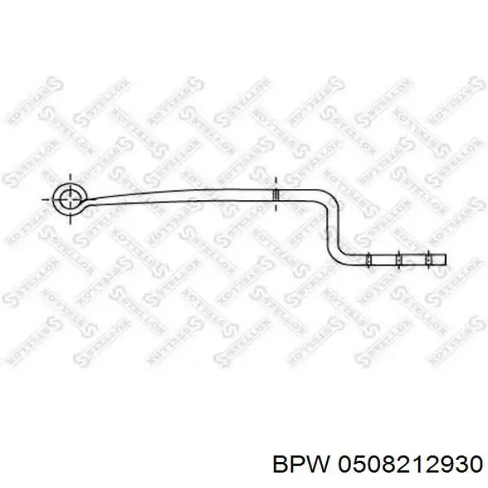 0508212930 BPW mola semi-elíptica traseira