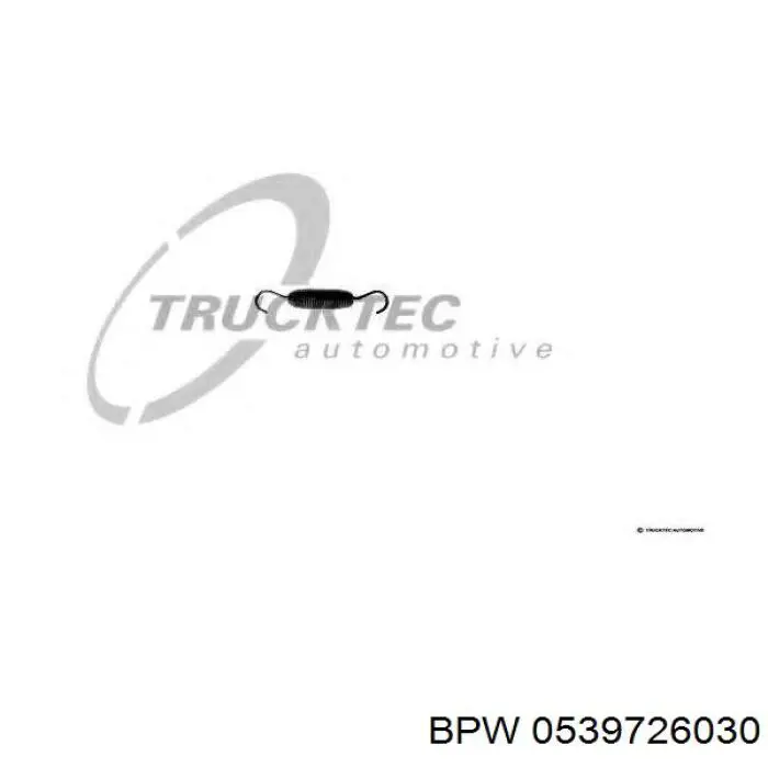 Пружина задних барабанных тормозных колодок BPW 0539726030 цена, от 1.25 USD