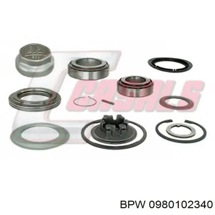 0980102340 BPW Подшипник ступицы передней