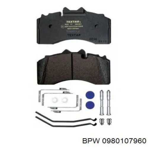Колодки дисковые  BPW 0980107960 цена, от 130.69 USD