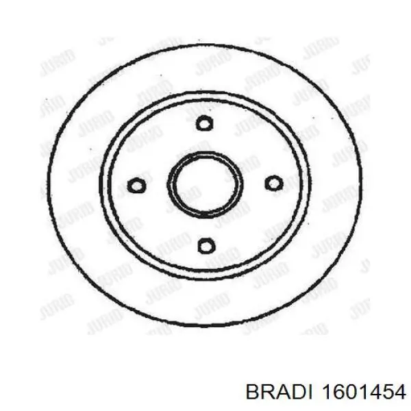 1601454 Bradi диск тормозной передний