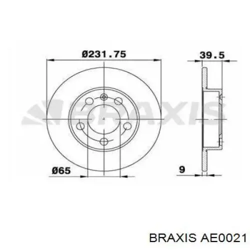 Задний тормозной диск Bremsi CD6929S цена, от 17.55 USD
