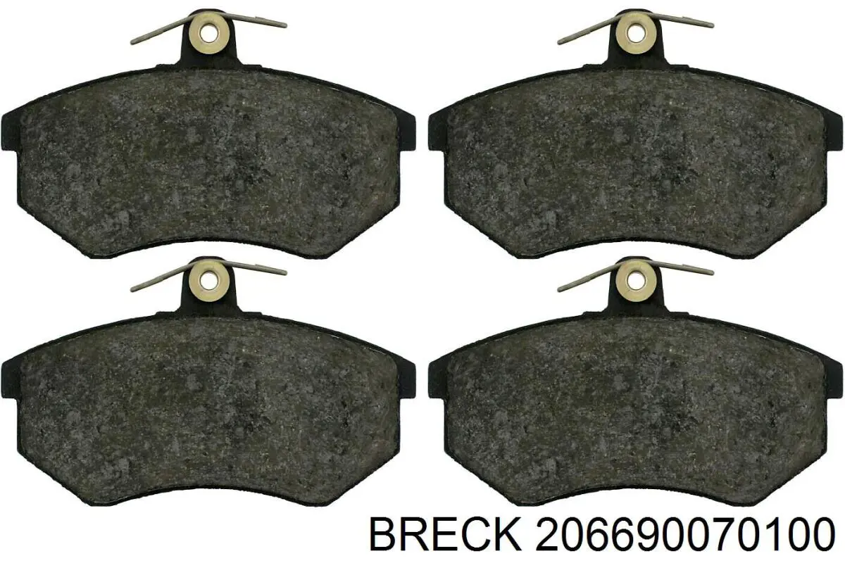 Тормозные колодки Breck 206690070100