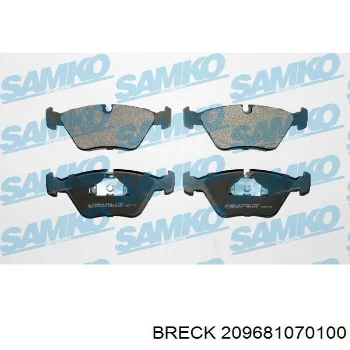 Колодки Breck 209681070100 цена, от 19.75 USD