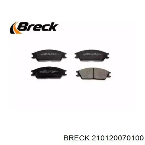 210120070100 Breck Колодки передние