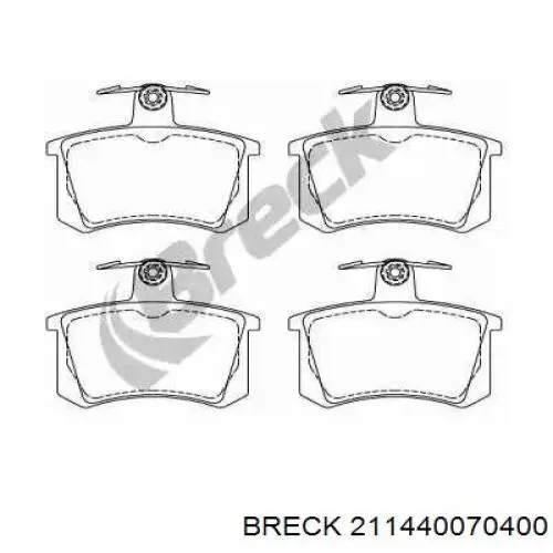 Задние тормозные колодки 211440070400 Breck