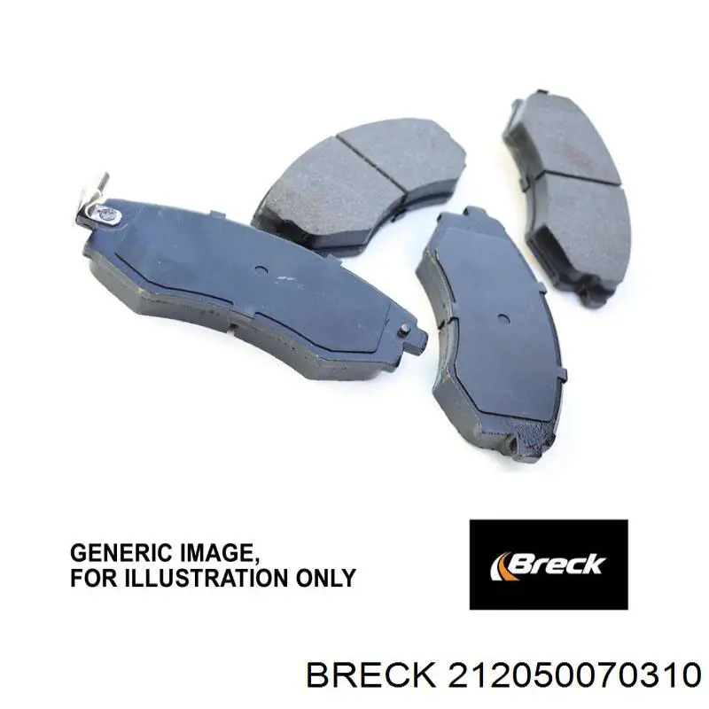 21205 00 703 10 Breck колодки тормозные передние дисковые