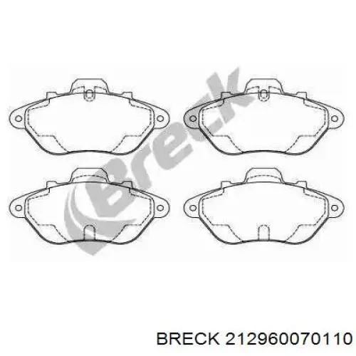 Передние тормозные колодки 95666972 Peugeot/Citroen