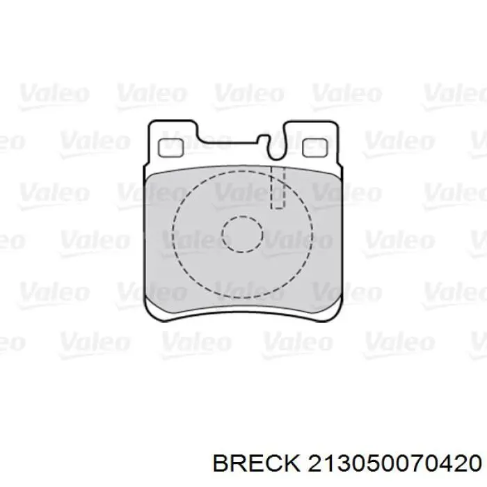Колодки дисковые  Breck 213050070420 цена, от 18.29 USD