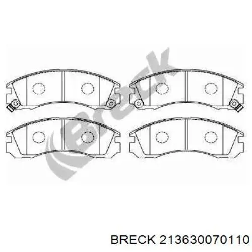 Передние тормозные колодки 213630070110 Breck