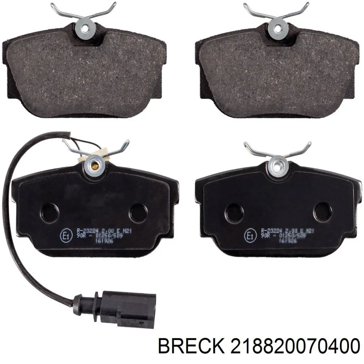 Задние дисковые колодки Breck 218820070400