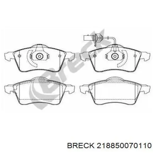 Колодки Breck 218850070110 цена, от 19.89 USD