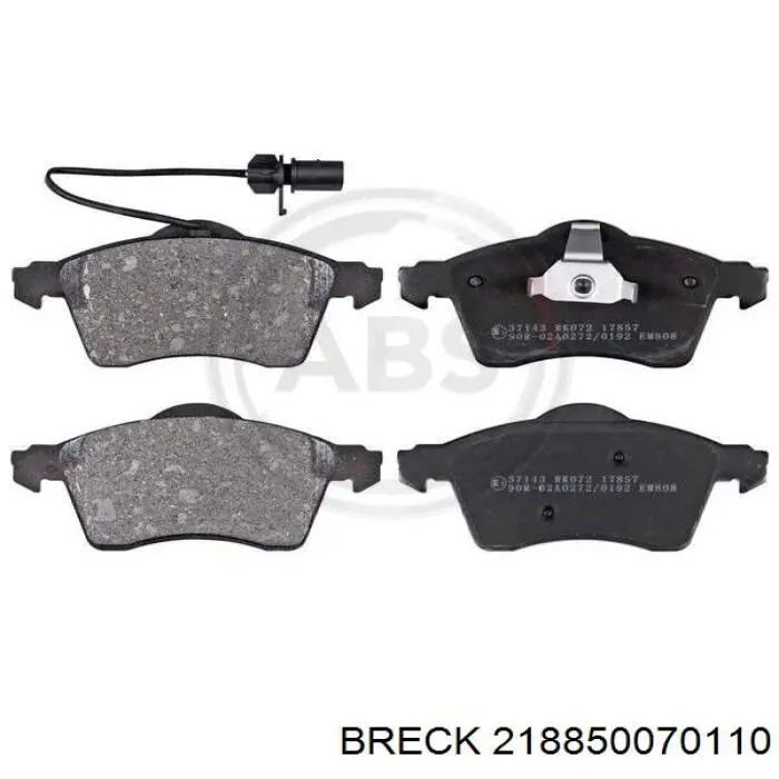 Купить 218850070110 Breck Колодки тормозные