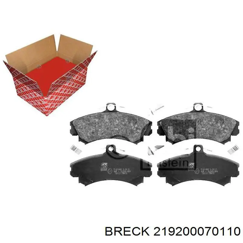 Тормозные колодки Breck 219200070110